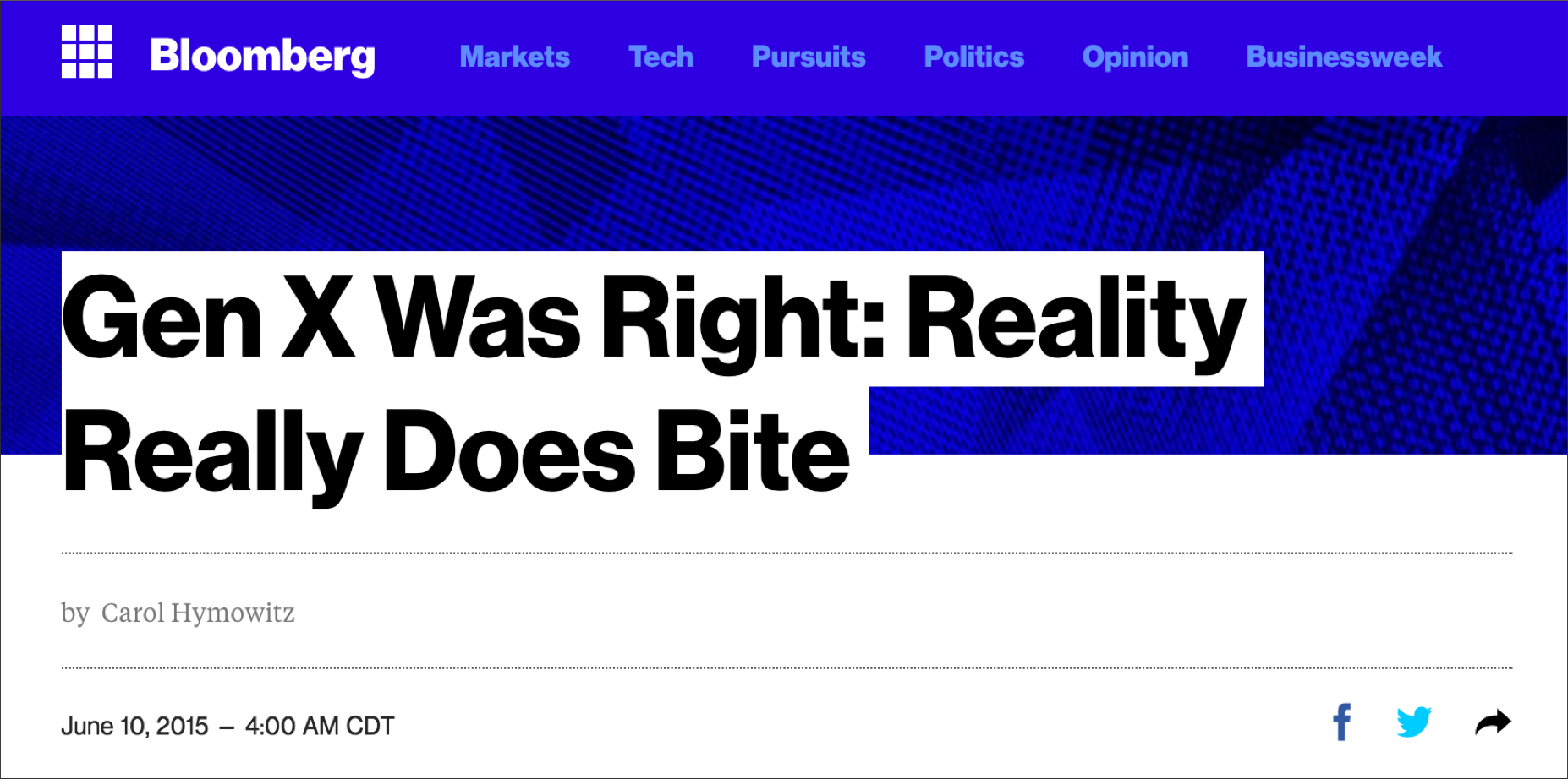 Gen X Bloomberg